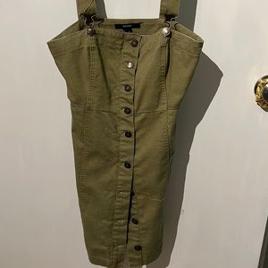 Sage overall dress